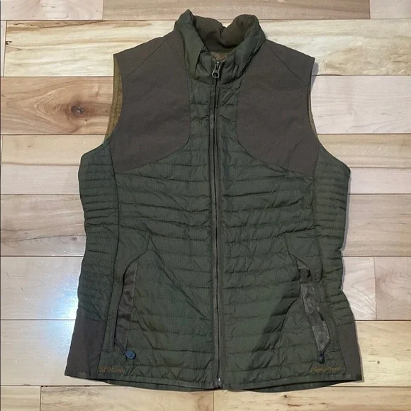 Women's Eddie Bauer Stormdown 700 Olive Quilted Vest - Picture 1 of 15